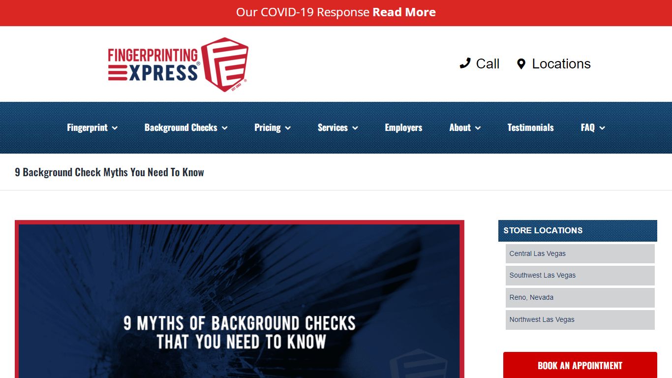 Common Fingerprinting & Background Check Myths | Fingerprinting Express